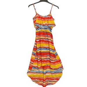 Available Rainbow Maxi Dress